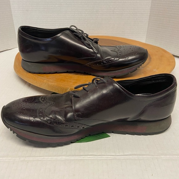 PRAdA Dark Wink Leather Wingtips Oxfords - Picture 3 of 10